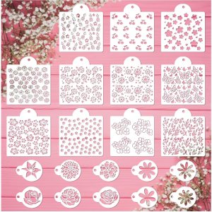 Plantillas de tartas decorativas de crema de mantequilla, plantillas de galletas para glaseado real, plantilla de leopardo, aerógrafo, piel de Plantillas de tartas decorativas de crema de mantequilla, plantillas de galletas para glaseado real, plantilla de leopardo, aerógrafo, piel de