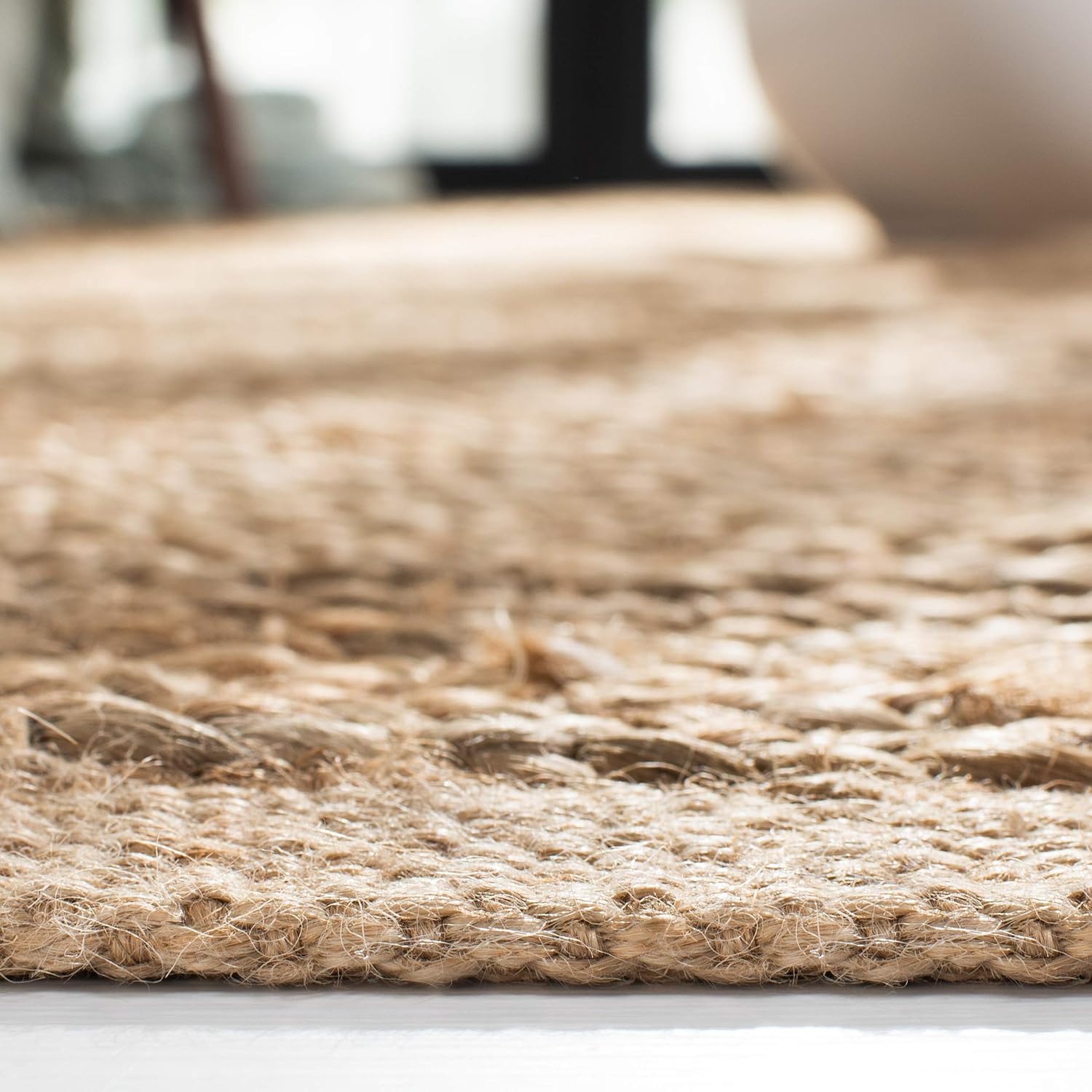 SAFAVIEH Cape Cod Collection – Alfombra de pasillo, 2 pies 3 pulgadas x 22 pies, natural, yute trenzado hecho a mano, ideal para zonas de alto