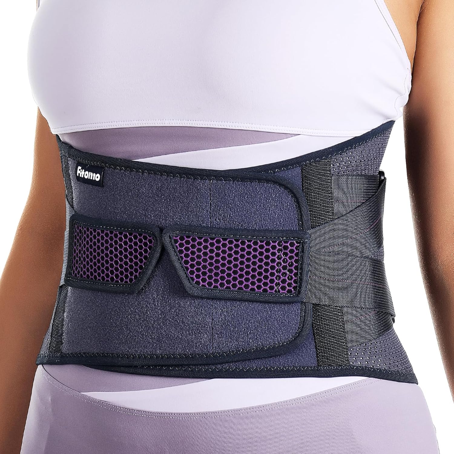 Soporte de espalda para mujeres con dolor de espalda baja, cinturón de apoyo de espalda para alivio intante del dolor de ciática, escoliosis de
