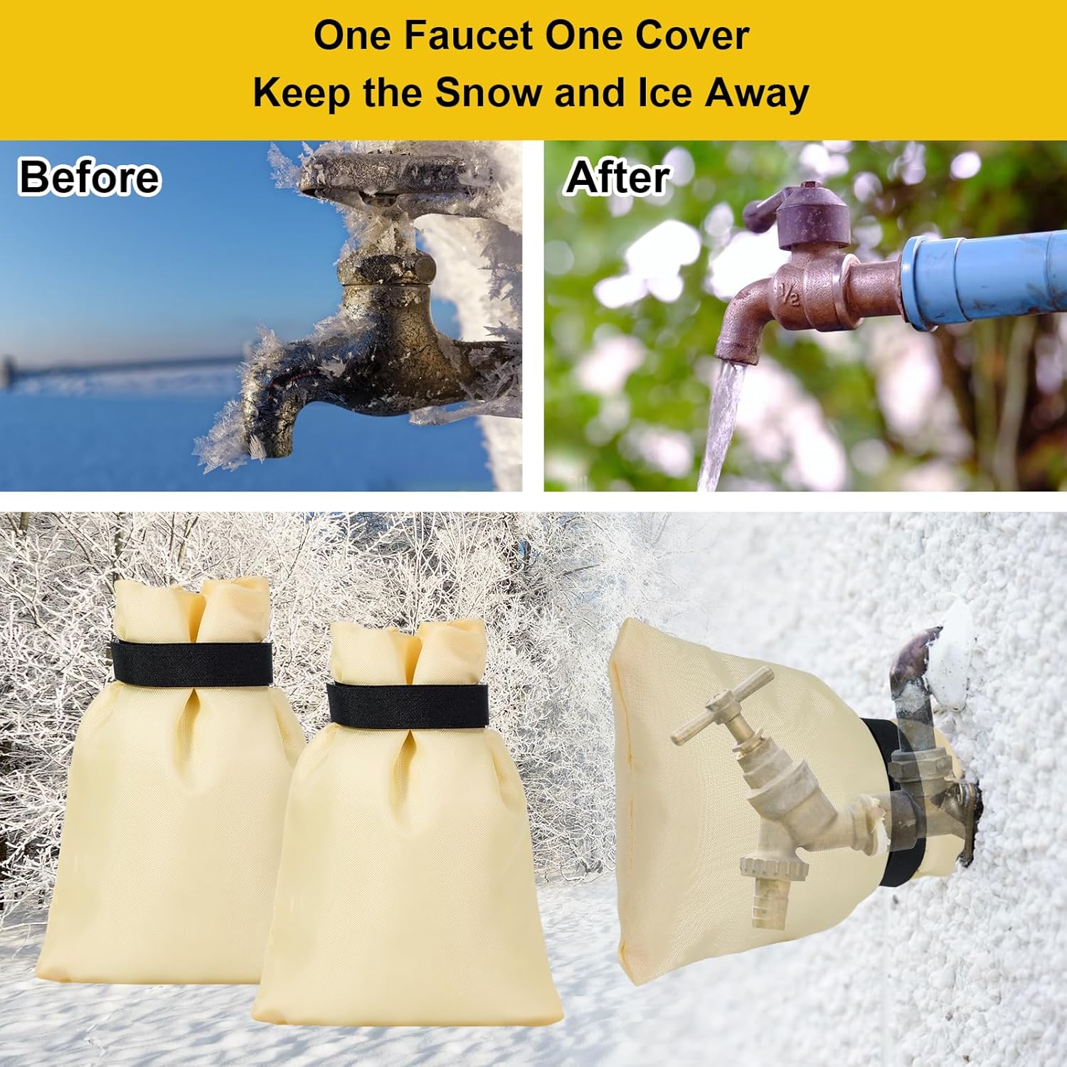 Funda de prevención aislada – Cubierta de interruptor de vacío a presión – Cubiertas de bomba de pozo de agua de invierno Cubierta de válvula de