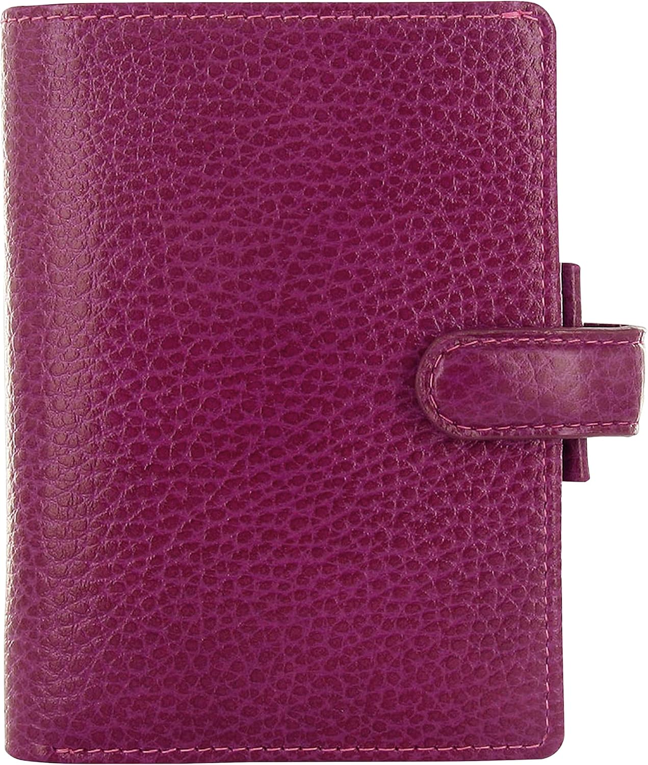 Filofax Finsbury – Organizador de tamaño pequeño, frambuesa, cuero granulado tradicional, cinco anillos, calendario semanal para ver, multilingüe,