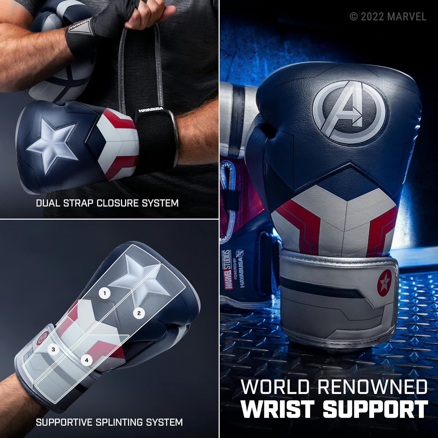 Hayabusa Guantes de boxeo Marvel Hero Elite para hombre y mujer