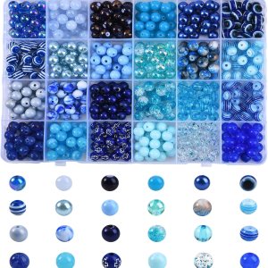 LiQunSweet 24 estilos 0.315 in tema azul redondo cuentas acrílicas espaciador surtido lote para hacer joyas, pulseras, aretes, collar, llavero, LiQunSweet 24 estilos 0.315 in tema azul redondo cuentas acrílicas espaciador surtido lote para hacer joyas, pulseras, aretes, collar, llavero,
