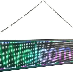 VEVOR Letrero LED de desplazamiento, 40 “x 8” WiFi y control USB, pantalla programable P6 a todo color, tablero de mensajes de alta resolución para VEVOR Letrero LED de desplazamiento, 40 “x 8” WiFi y control USB, pantalla programable P6 a todo color, tablero de mensajes de alta resolución para