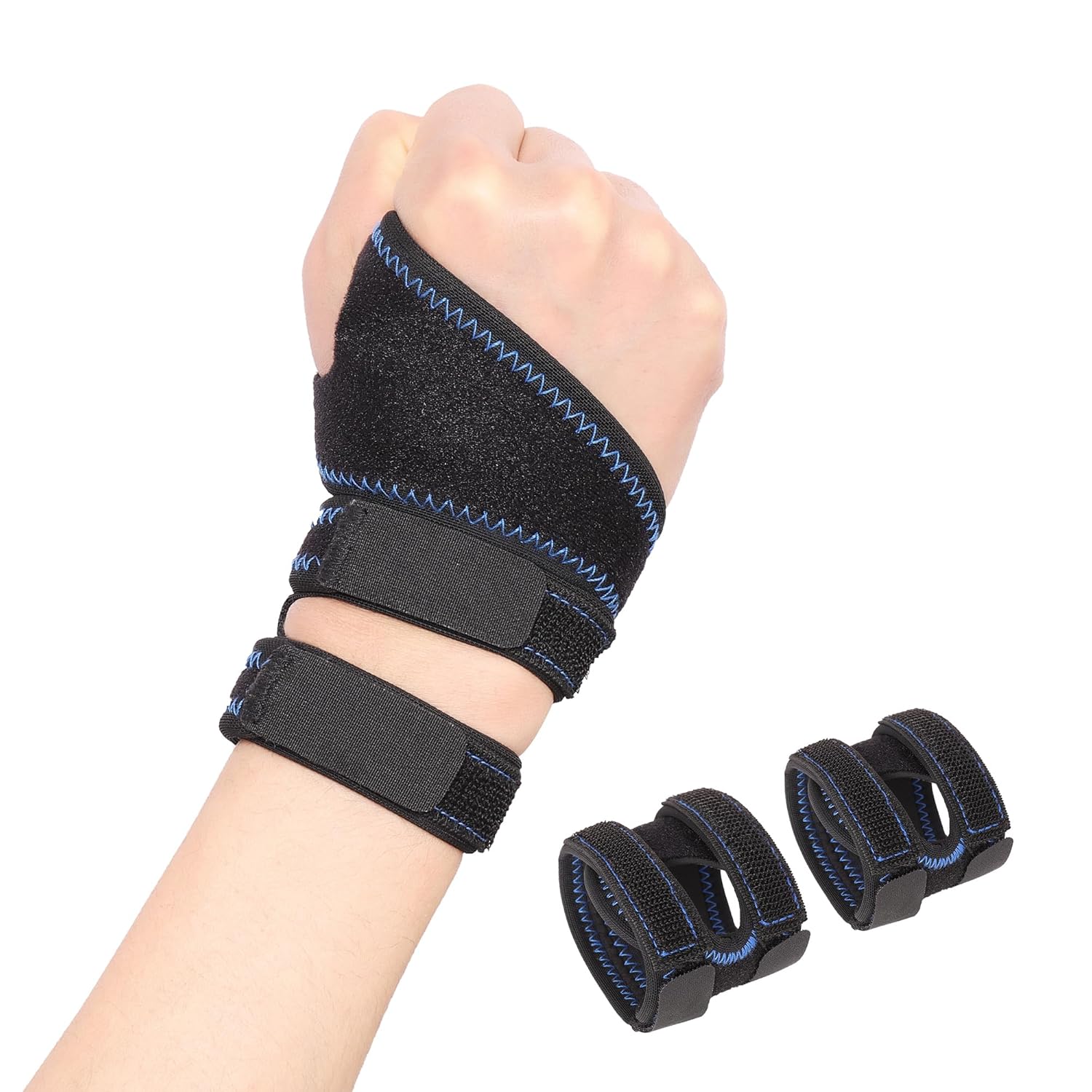 1 par de muñequeras para desgarros TFCC, muñequeras para tendinitis, muñequera ajustable para dolor de muñeca de lado cubital, inestabilidad DRUJ,