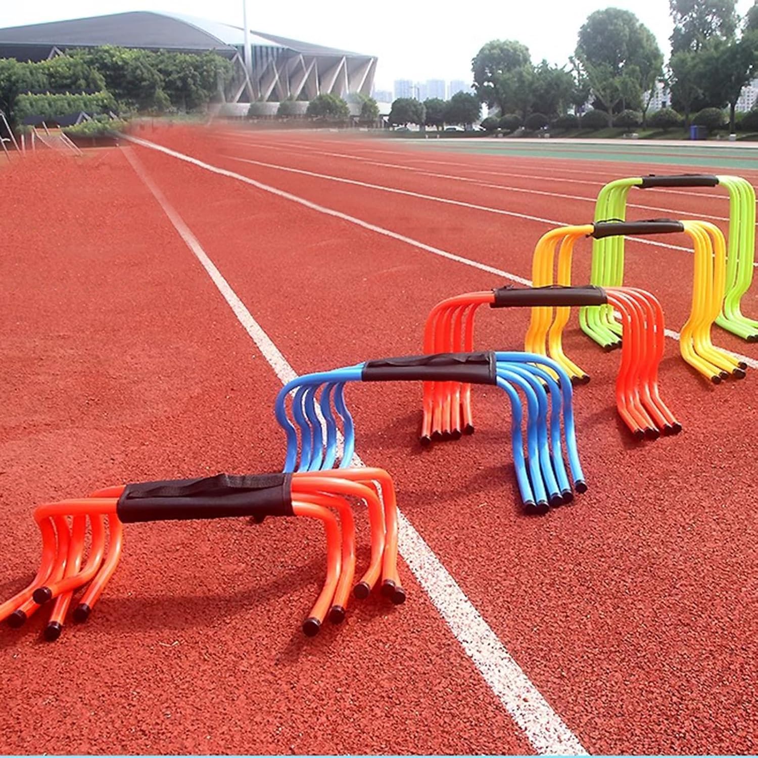 YXXSDP Juego de 5 obstáculos para entrenamiento de velocidad de agilidad, salto de atletas y entrenamiento de velocidad, equipo de fitness, para