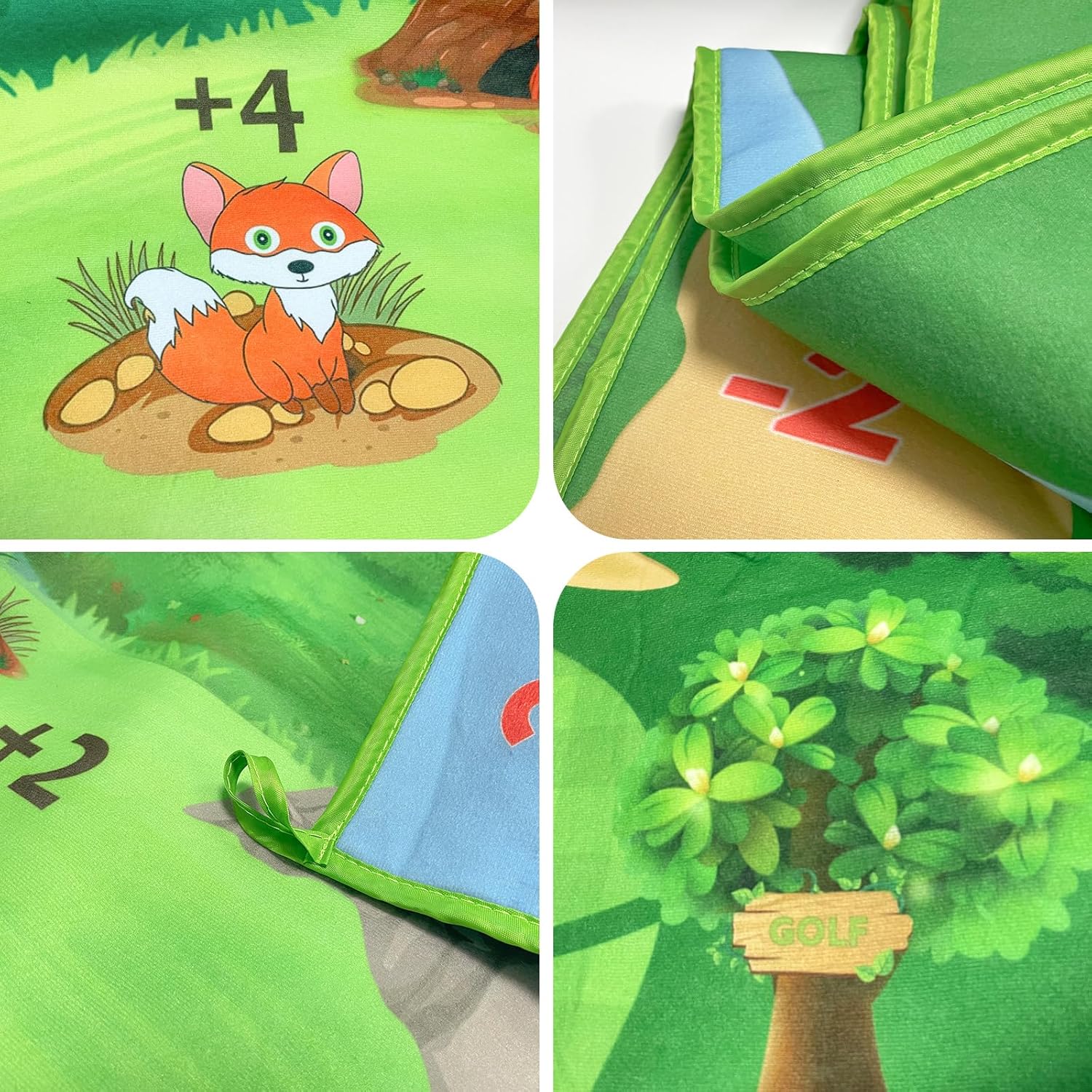 Alfombrilla de golf casual de 6 pies x 4 pies, tapete de juego de golf para adultos y niños, juego de golf para interiores y exteriores, patio