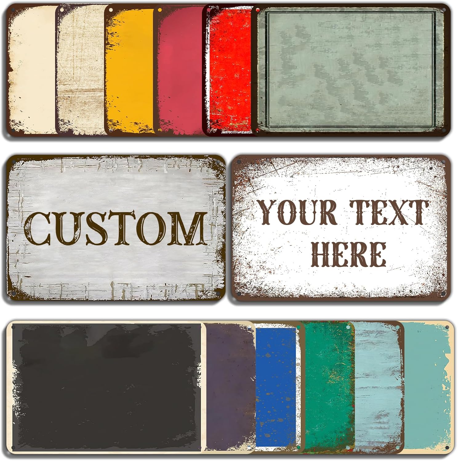 Letreros personalizados de metal para exteriores, letreros personalizados para interiores, letreros de césped, letreros de patio, letrero de metal