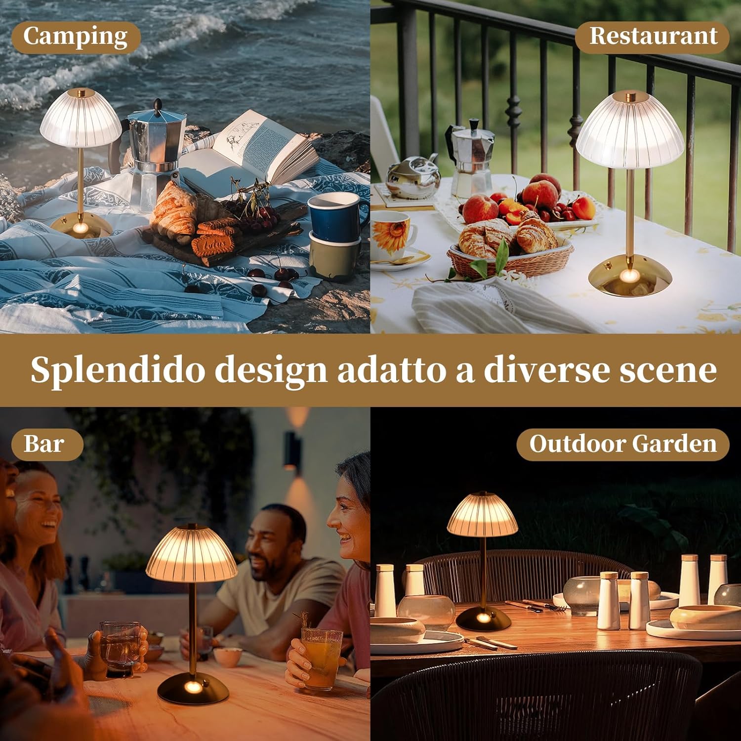 Lámpara táctil para mesita de noche, lámpara de mesa de hongos, 3 niveles de brillo, luz nocturna recargable para niños, lámpara de mesita de noche,