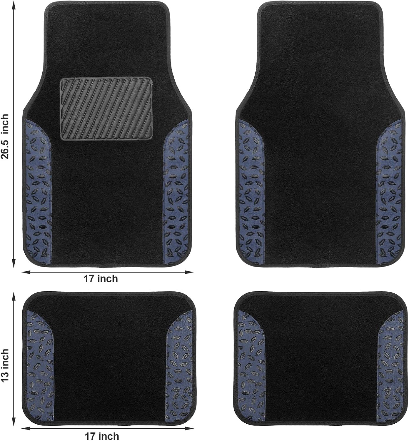 GSPSCN Sexy Lip 3D Print Carpet,Premium Two-Tone Leather Car Floor Mats with Anti-Slip Heel Pad,Fashion Car Accessories Universal for Car,SUV,
