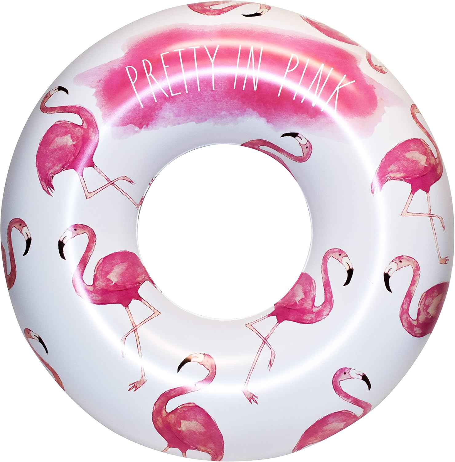 Rae Dunn x CocoNut Flotador de anillo flotante, tamaño adulto, balsa inflable grande de 48 pulgadas y tubo interior de agua duradero, fácil de
