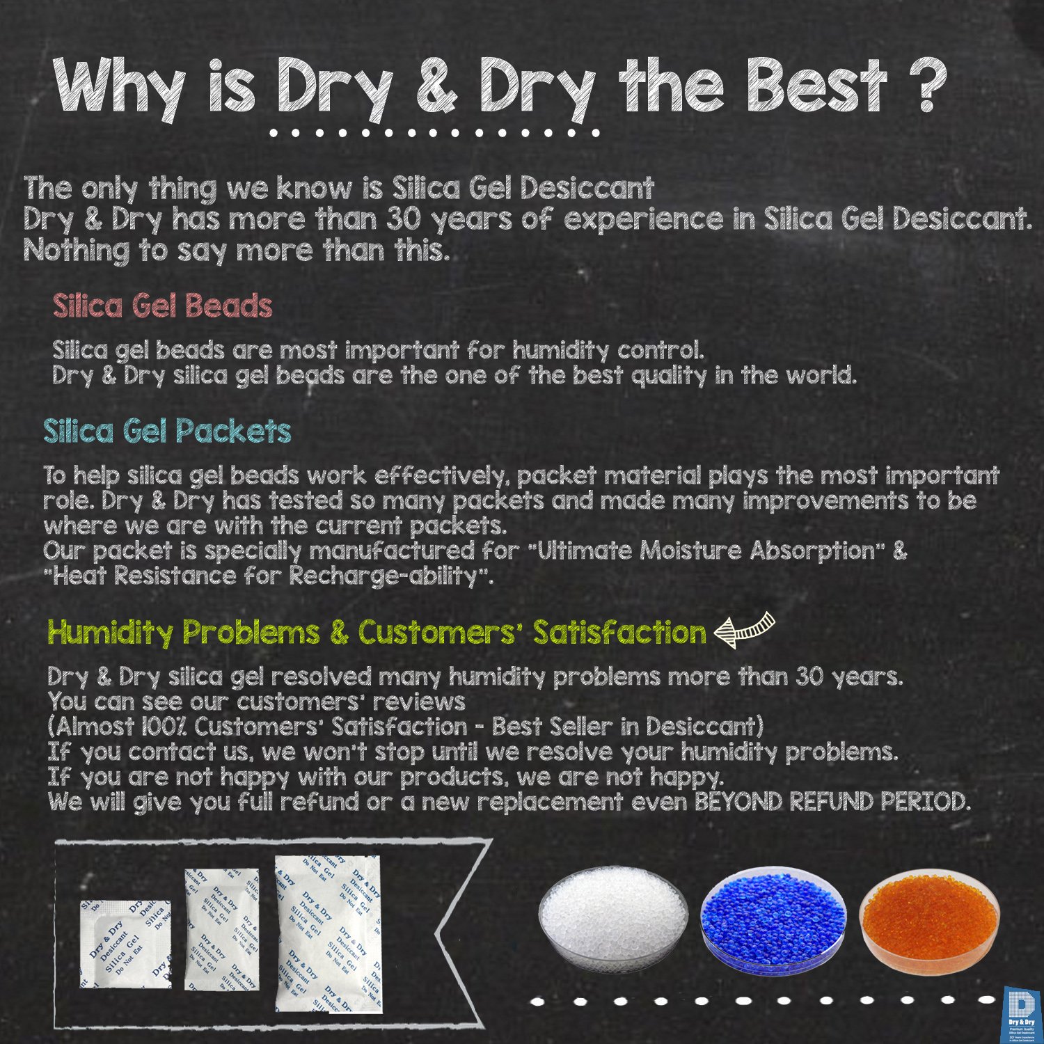Dry & Dry1 galón de gel sílice color azul (de 0.08 a 0.16pulgadas estándar industrial), 7.5lb, reutilizable