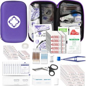 275 kits de primeros auxilios de viaje para artículos de preparación para emergencias de automóvil, kit esencial para accidentes urgentes, equipo de 275 kits de primeros auxilios de viaje para artículos de preparación para emergencias de automóvil, kit esencial para accidentes urgentes, equipo de