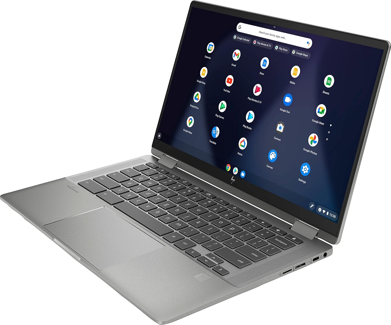 HP Laptop Chromebook x360 14c 2 en 1 (pantalla táctil FHD de 14 pulgadas, Intel i3-1115G4, 8 GB de RAM, 256 GB (128 GB SSD + tarjeta SD de 128 GB))