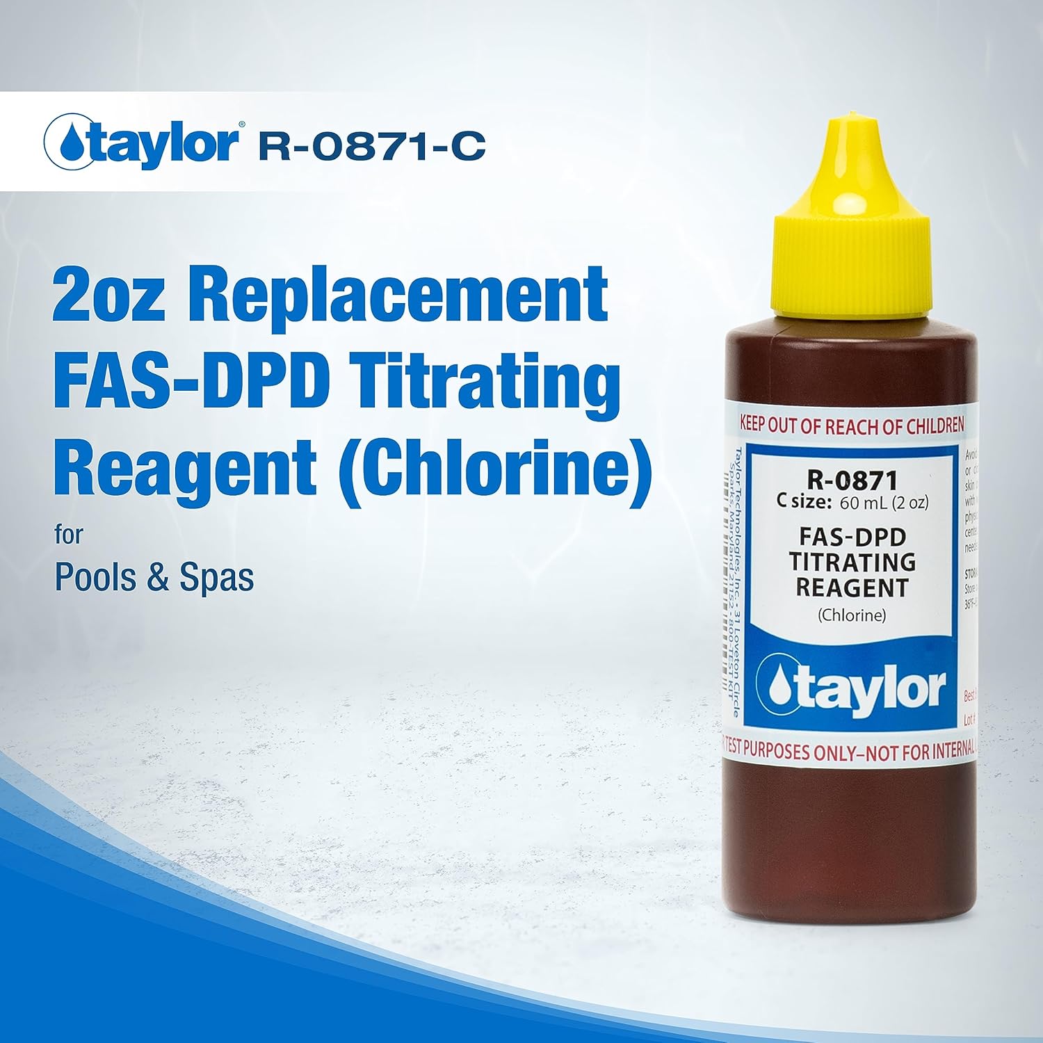 Taylor Technologies R-0871-C Fas-Dpd Titrating 2 Oz