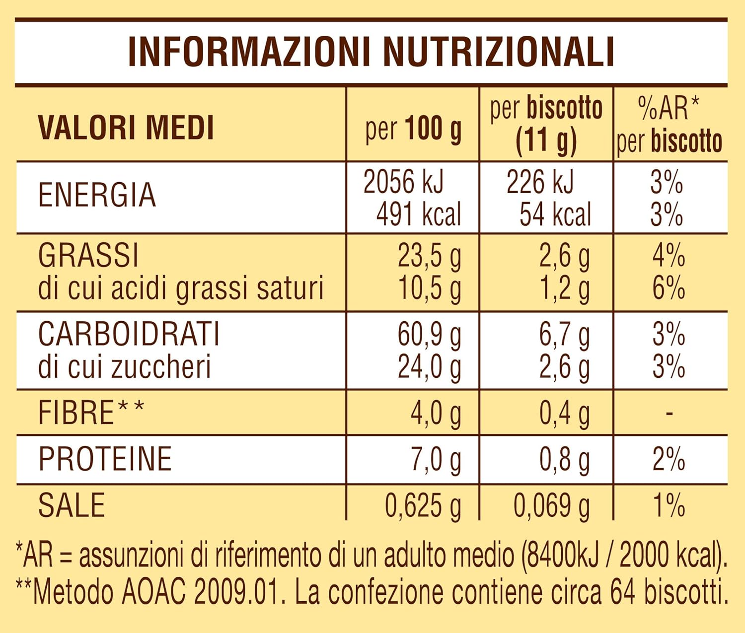Mulino Bianco Pan de mantequilla “Abbracci” con crema y cacao – 24,69 Oz (24.69 oz)  Italian Import