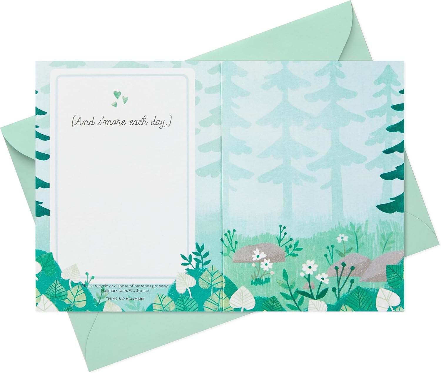 Hallmark Paper Wonder – Tarjeta de aniversario musical emergente, tarjeta de amor (S’mores)