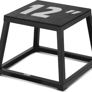 Yes4All Caja pliométrica de metal, soporta hasta 550 libras, llega montada, caja pliométrica resistente, antideslizante, perfecta para entrenamiento Yes4All Caja pliométrica de metal, soporta hasta 550 libras, llega montada, caja pliométrica resistente, antideslizante, perfecta para entrenamiento