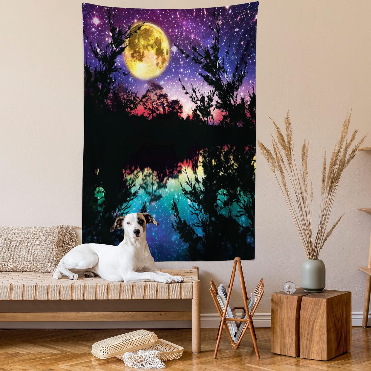 Colección Home Ambesonne, Paisajes de verano con flores púrpura en cascadas luz de sol, cuadro paraiso natural con luz de sol, cortina de ducha de