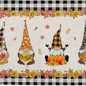 Thanksgiving Sponge Beth Mat, Indoor Bathroom Mat Absorb Water, Non Slip Washable Mud Dirt per Mats Rugs for Entrance, Gnomes with Pumpkins Thanksgiving Sponge Beth Mat, Indoor Bathroom Mat Absorb Water, Non Slip Washable Mud Dirt per Mats Rugs for Entrance, Gnomes with Pumpkins