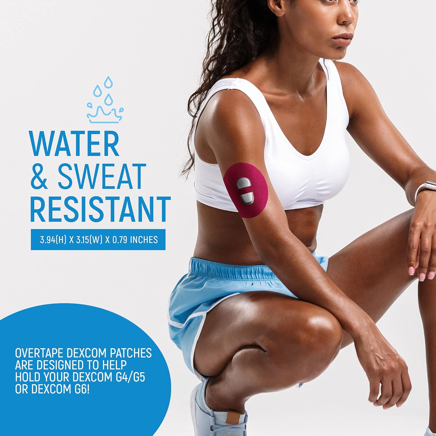 RockaDex Trajes adhesivos Dexcom CGM Adhesivo G4 G5 G6 con nuevo diseño de cinta adhesiva (Mix Girl)