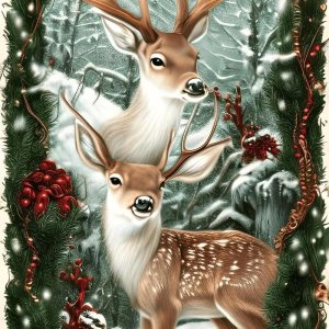 Sunature – Pintura de diamante redondo cuadrado completo 5D, arte de Navidad, renos, ciervos, cervatillo, kits de pintura de diamantes, 19.7 x 29.5 Sunature – Pintura de diamante redondo cuadrado completo 5D, arte de Navidad, renos, ciervos, cervatillo, kits de pintura de diamantes, 19.7 x 29.5