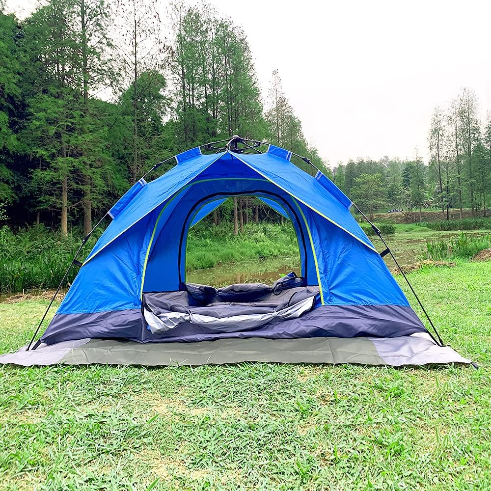 Huella de la tienda, 1-4 personas, impermeable, lona de campamento, ligera, para mochileros, senderismo, playa, picnic