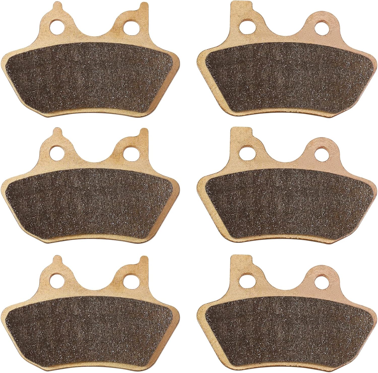Sollon Pastillas de freno sinterizadas delanteras y traseras para Harley Davidson Touring Road King Classic, Road Glide, Electra Glide Standard, Low