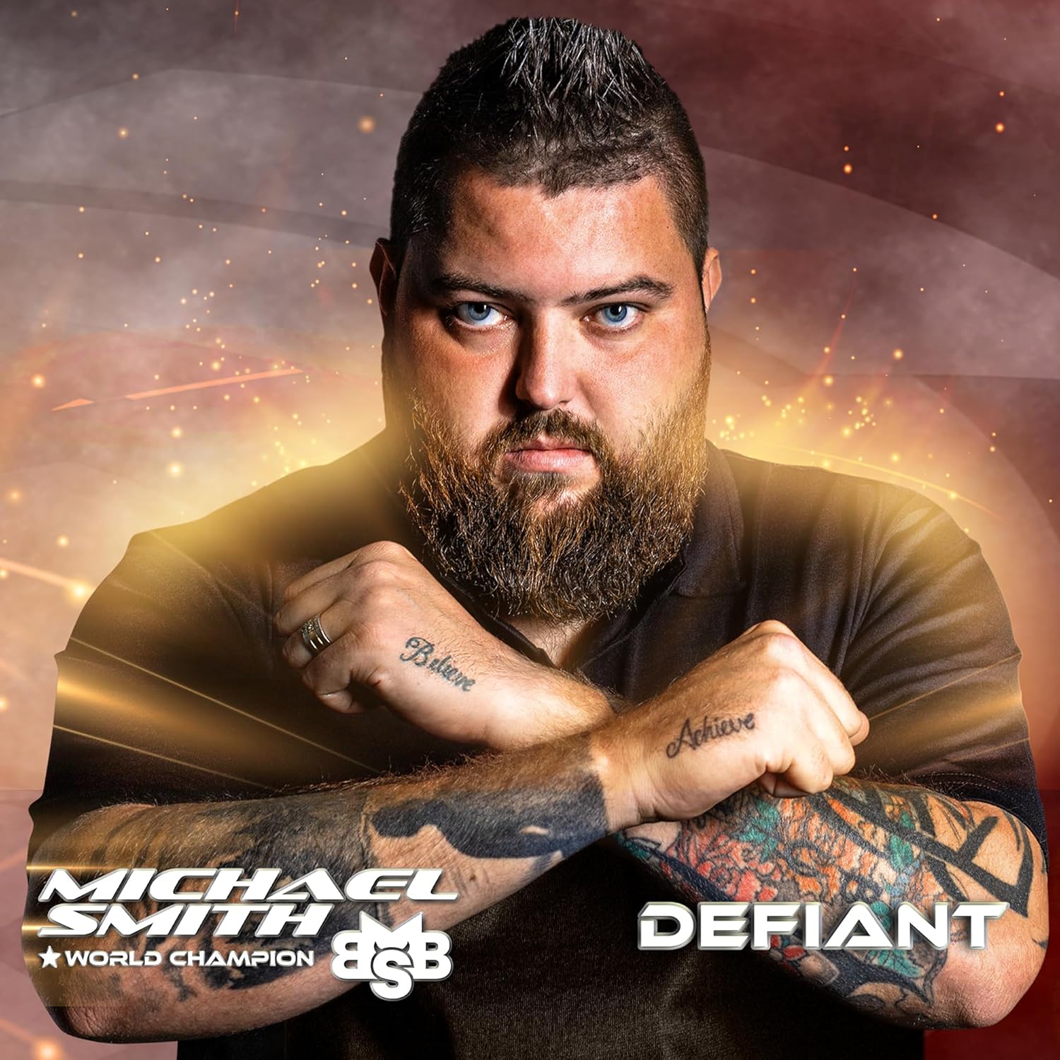 Shot! Punta de acero para dardos, Michael Smith Defiant (0.81 oz0.85 oz0.88 oz0.95 oz), 90% barril de tungsteno, peso central, juego de dardos
