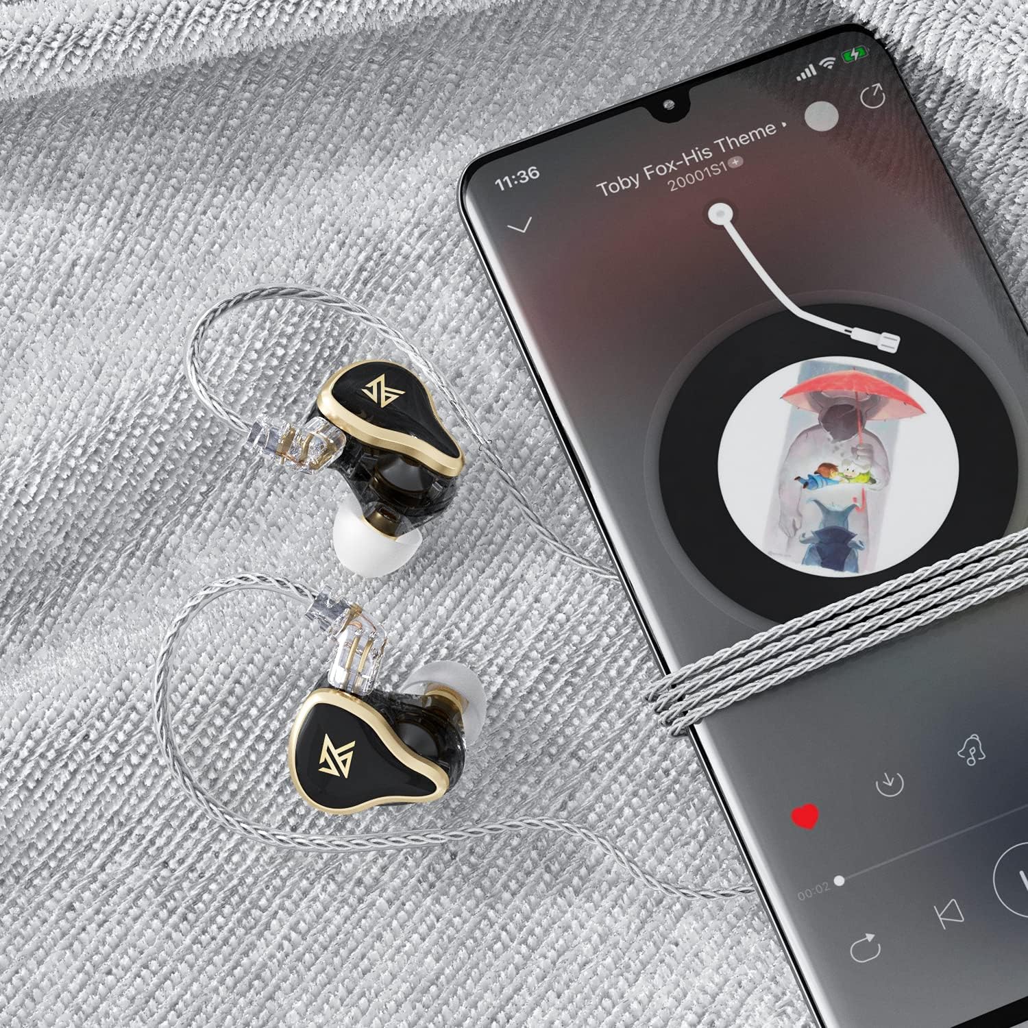 KZ ZAS 7BA+1DD IEM Auricular 16 unidades Tecnología Híbrida Flagship Auricular Monitor Auriculares HiFi Stereo Sound in Ear Monitor con cable