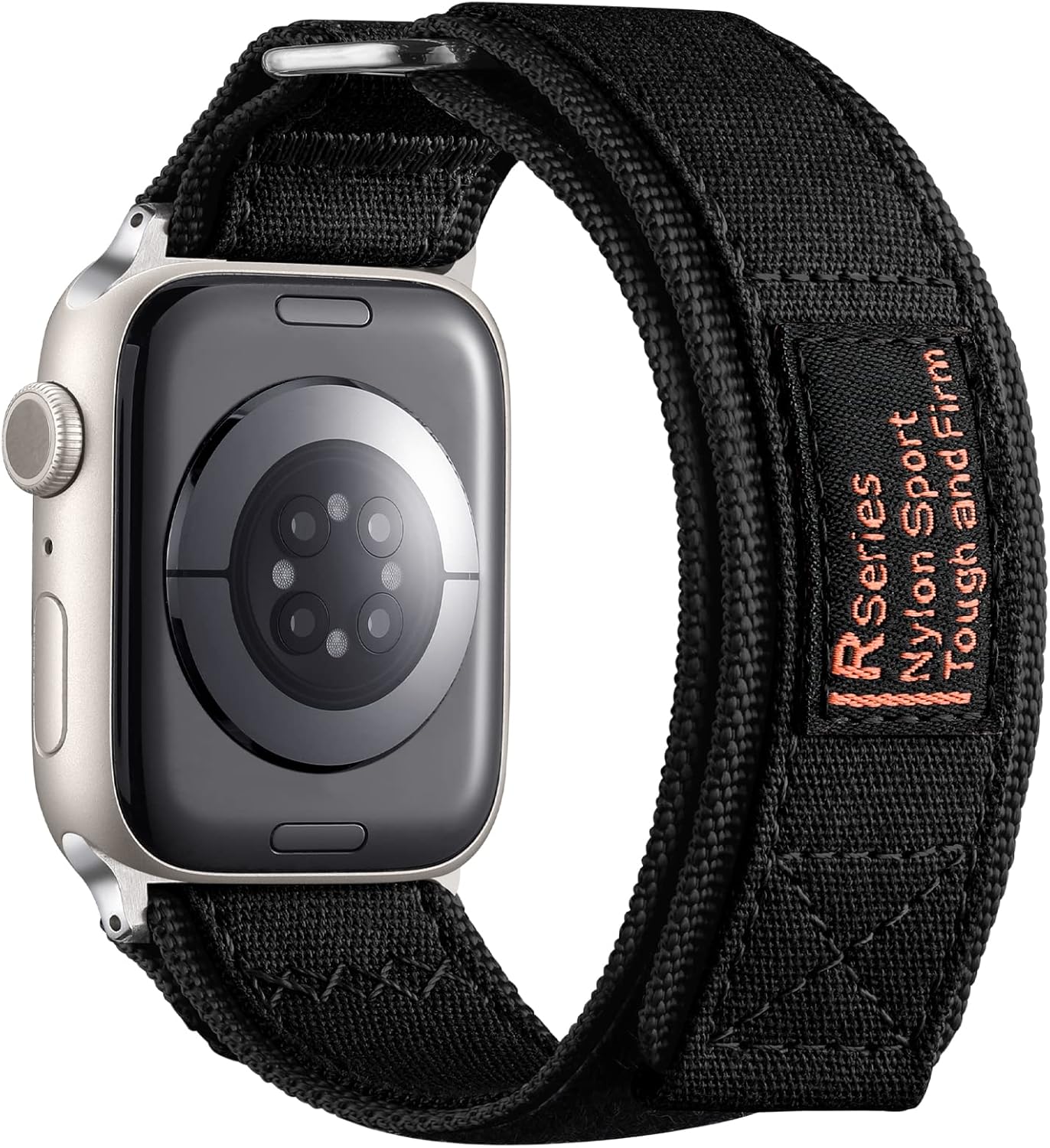 DaQin Correa deportiva táctica de nailon resistente compatible con Apple Watch Band Ultra de 1.929in, 1.732in, 1.772in y 1.654in, para hombres,