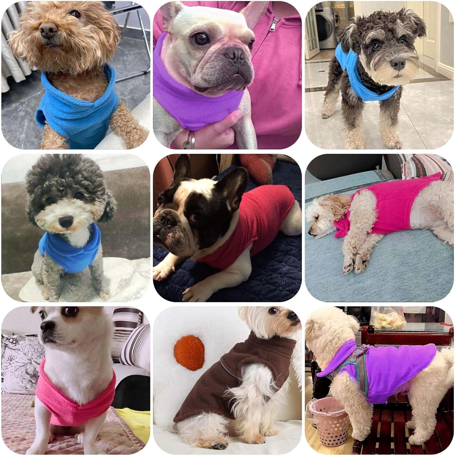 Suéter para perro, ropa para perros pequeños, suéter de forro polar para perros pequeños, suéter para perros pequeños, suéter para mascotas, suéter