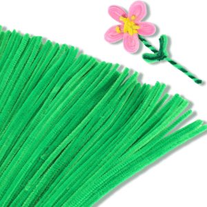 Giwrmu 100 piezas de tallos de felpilla para limpiar pipas color verde fruta, suministros de manualidades de palos peludos, limpiador de tuberías de Giwrmu 100 piezas de tallos de felpilla para limpiar pipas color verde fruta, suministros de manualidades de palos peludos, limpiador de tuberías de