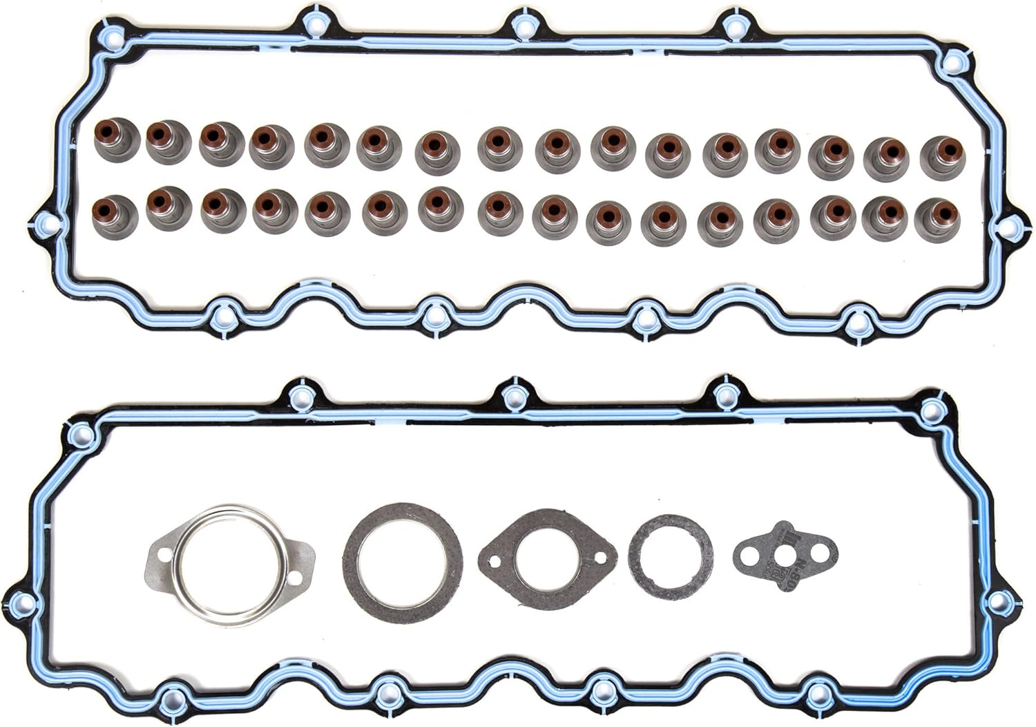 Compatible con Ford F-250 F-350 F-550 E-350 E-350 6.0 Diesel Turbo Cilindro Set (con pasadores de 0.787 in)
