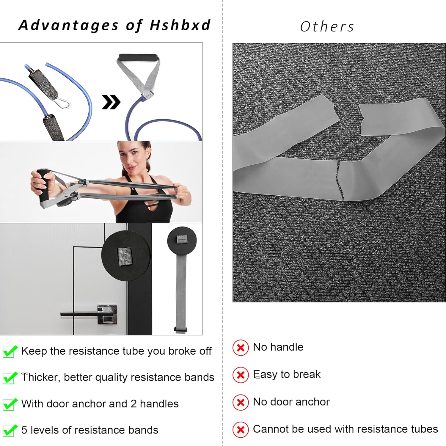 Bandas de resistencia para entrenamiento, bandas de terapia física, bandas elásticas y de ejercicio para estiramiento, adecuadas para