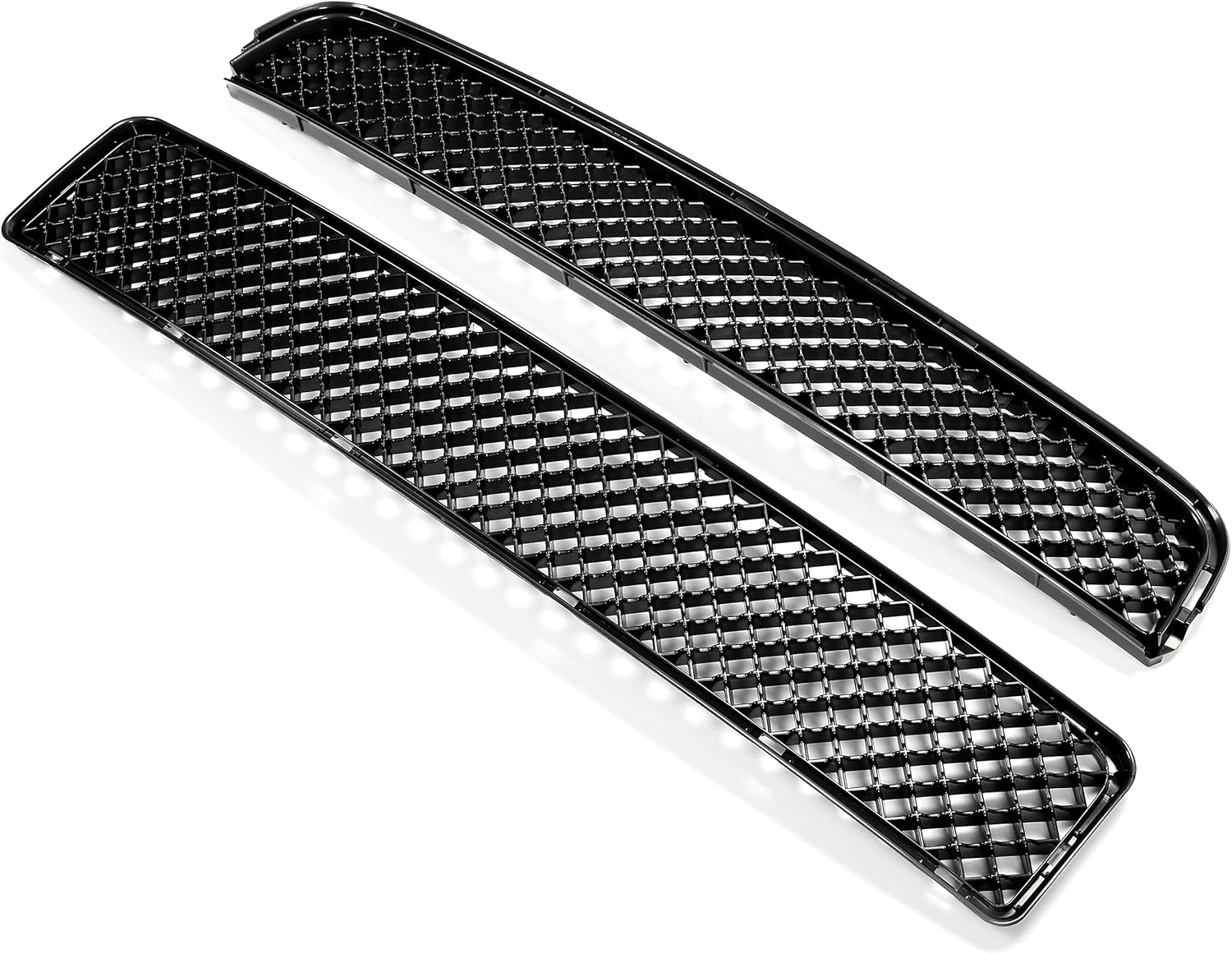 HECASA Parrilla delantera superior e inferior compatible con Scion tC 2005-2010 Cubierta de parachoques de malla para capó de rejilla, color negro,