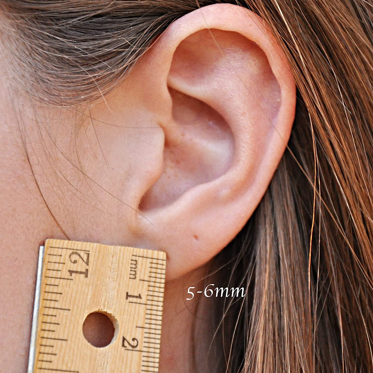 8mm Sterling Silver Open Hoop Hugger Small Cartilage Tragus Earrings Thin 22 Gauge Snap