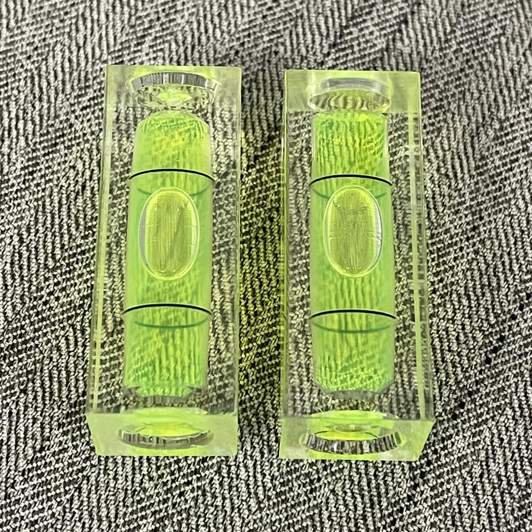 4 unids de alta precisión mini nivel burbuja 1.575×0.591×0.591 in pequeños niveles de burbuja burbuja burbuja única línea horizontal herramientas de