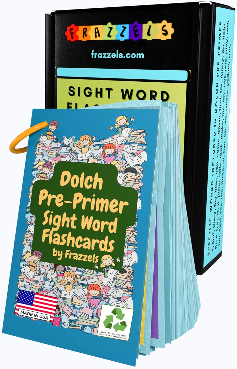 Dolch Pre-Primer – Tarjetas flash con imágenes para niños de 4 años en adelante, prekínder y jardín de infantes