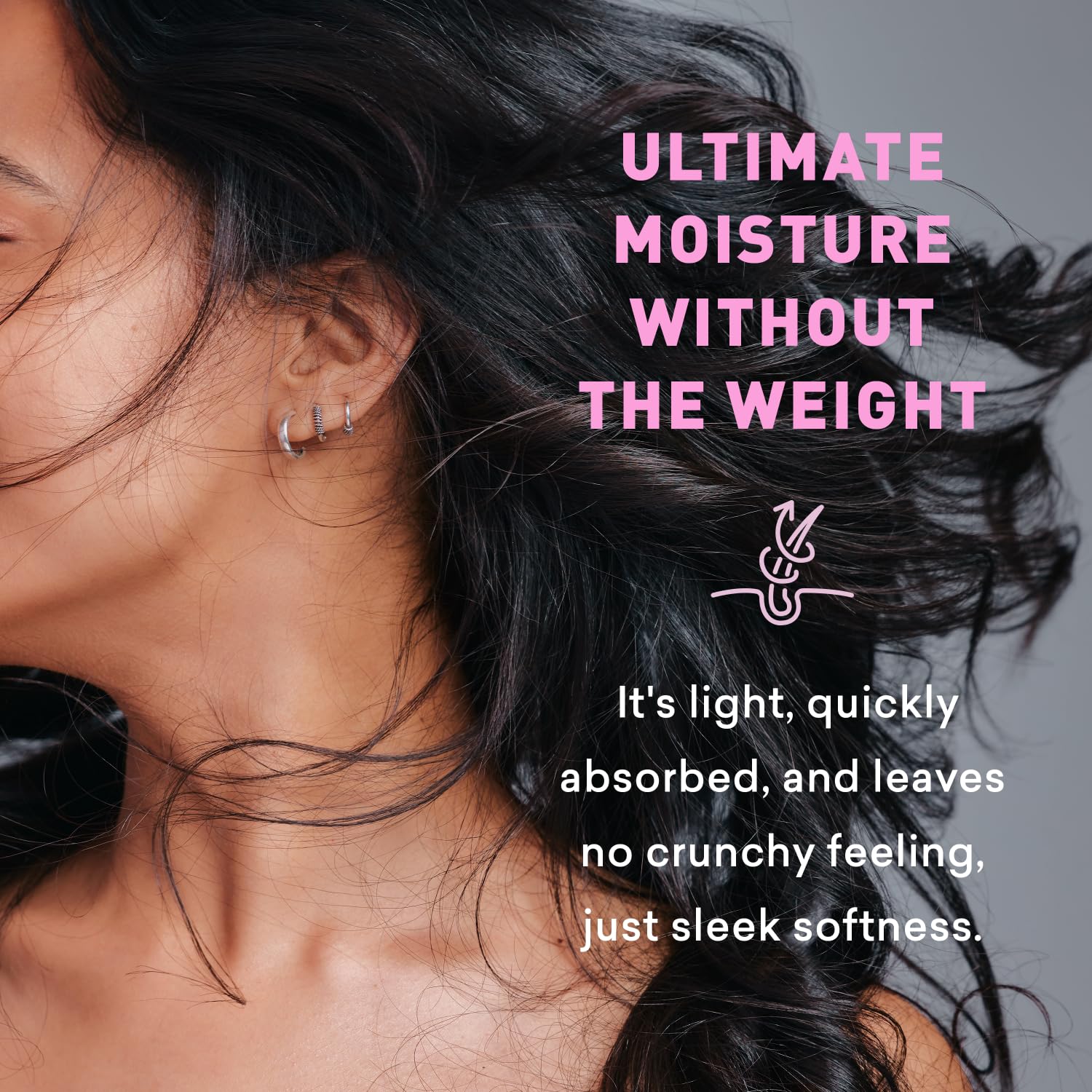 Just Nutritive Loción capilar encrespamiento  Tratamiento de domesticación Flyaway  Loción capilar natural antiencrespamiento para hombres y mujeres
