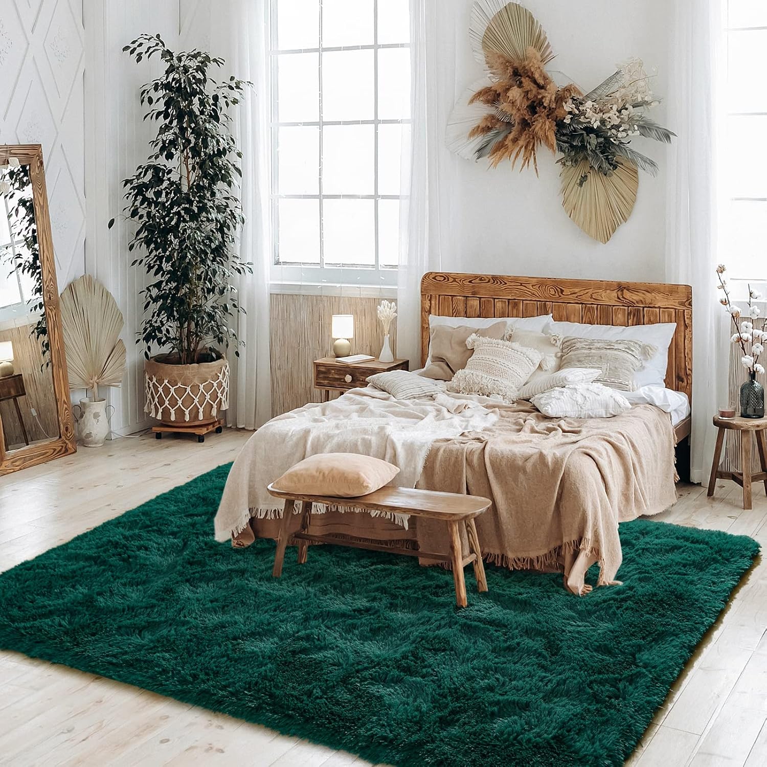 Merelax – Tapete moderno afelpado para habitación, sala, habitación de niños y guardería, tapete decorativo suave, cómodo y antideslizante para