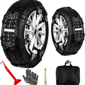 Zone Tech – Cadenas de nieve para automóvil, paquete de 6 unidades, color negro, mejoradas, de alta calidad, fuertes y duraderas, antideslizantes, Zone Tech – Cadenas de nieve para automóvil, paquete de 6 unidades, color negro, mejoradas, de alta calidad, fuertes y duraderas, antideslizantes,