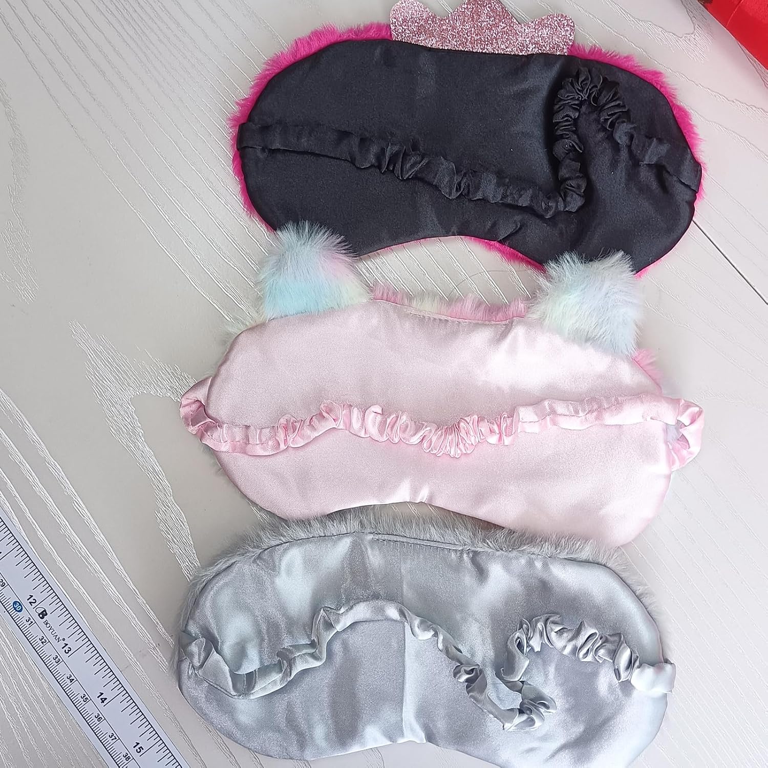 Antifaz para dormir con lindos animales, de felpa suave, con los ojos vendados, conejo, panda, koala, cubierta de ojos para niños, adolescentes,