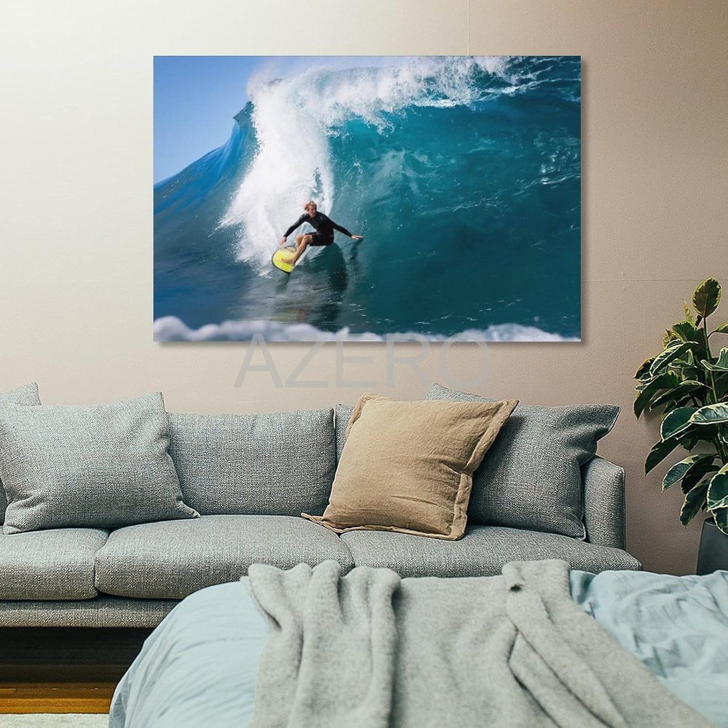 GIISH John John Florence – Póster de arte de surf HD, pintura en lienzo, póster de arte de pared para dormitorio, sala de estar, decoración de 08 x