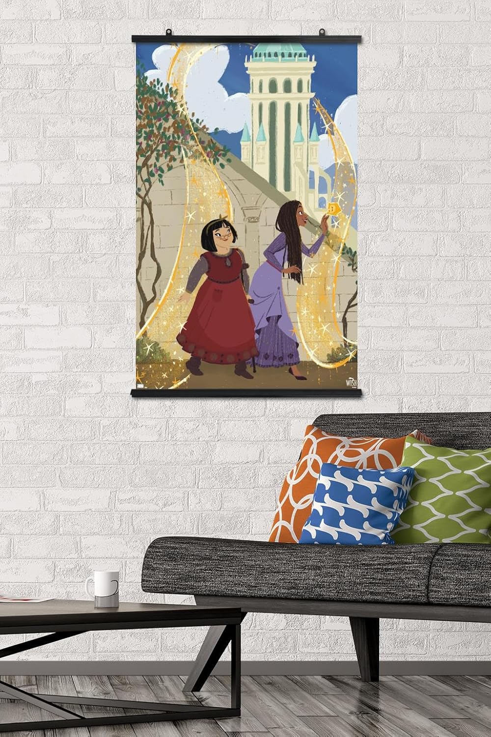 Trends International Disney Wish – Póster de collage de 3 (Friends), póster de pared, 22.37 x 34.00 pulgadas, paquete de póster y clip prémium