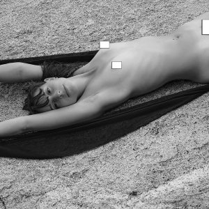 Almendra Blue 3, Original handmade Fine Art Nude, photography printed and signed by Walter Bosque Almendra Blue 3, Original handmade Fine Art Nude, photography printed and signed by Walter Bosque