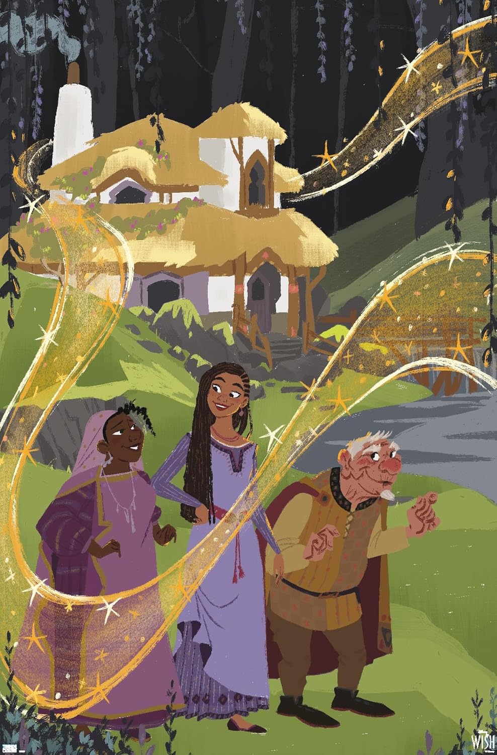 Trends International Disney Wish – Póster de collage 1 (familiar), 14.72 x 22.37 pulgadas, versión premium sin marco