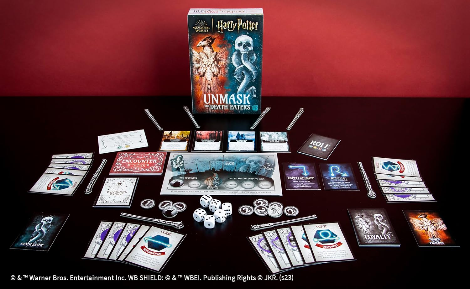 Harry Potter Juego de mesa Desenmascarar a los mortífagos  Atractivo juego de deducción social ambientado en el mundo mágico de Harry Potter  Juego