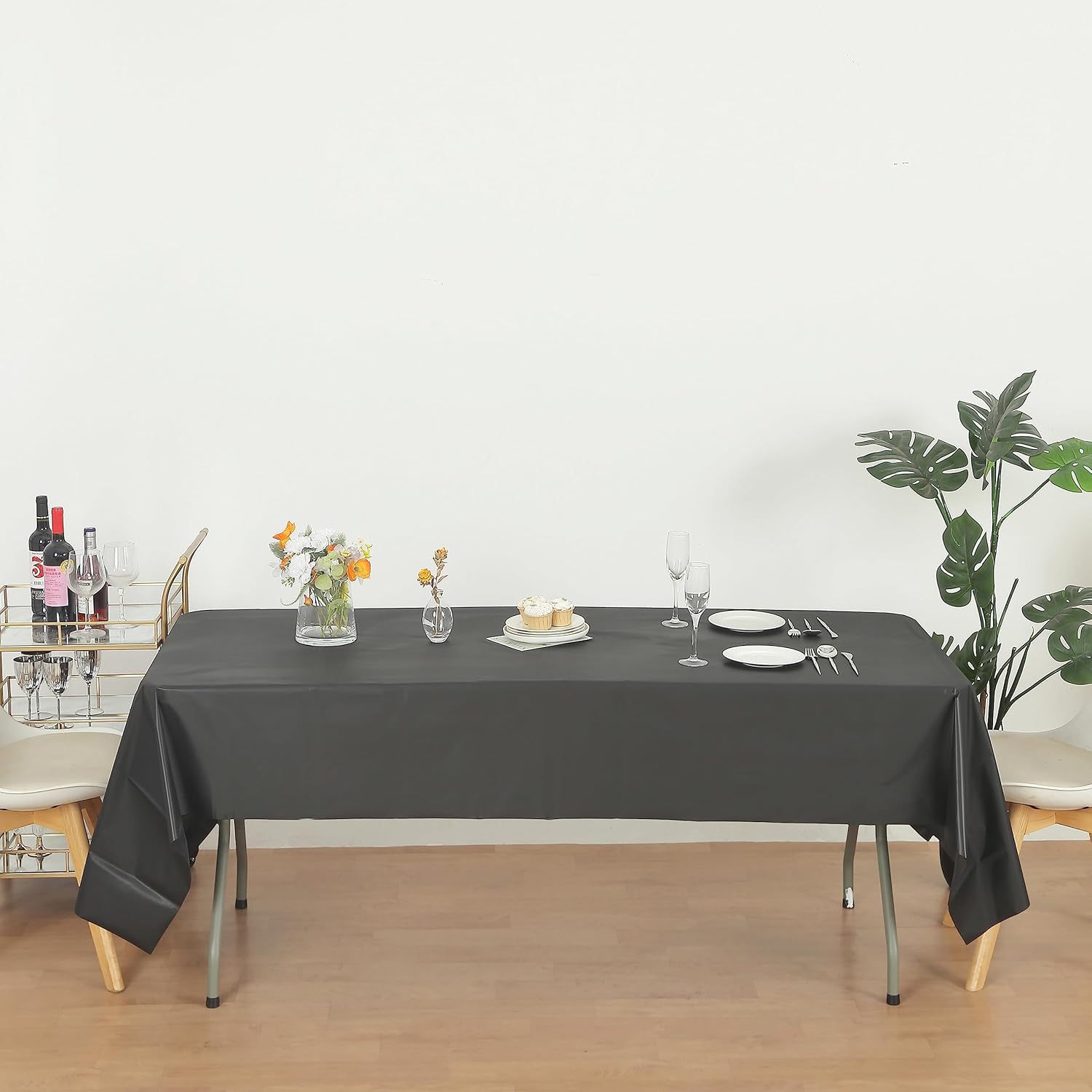 Evershine – Mantel de plástico resistente (reutilizable, 12 unidades)
