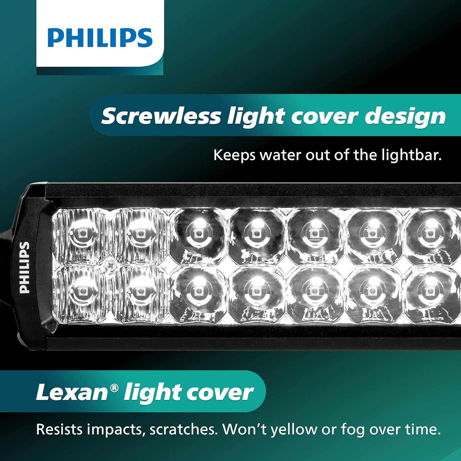 Philips Ultinon Drive Barra de luz LED de 10 pulgadas de doble fila